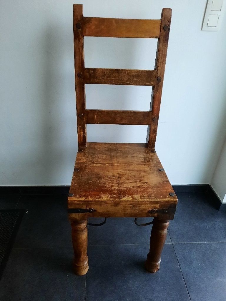 Koloniale stoelen, Maison & Meubles, Chaises, Comme neuf, Brun, Enlèvement, Cinq, Six Chaises ou plus