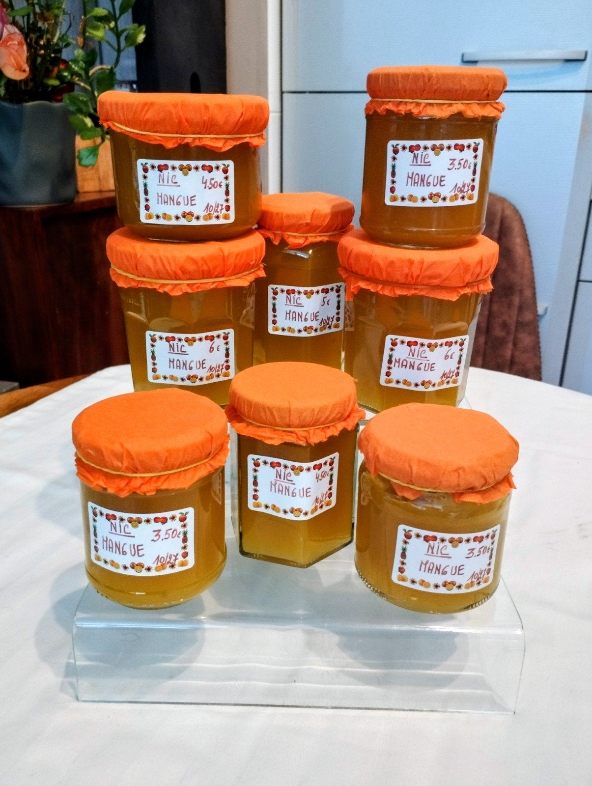 Confiture MAISON ARTISANALE à la MANGUE, Enlèvement