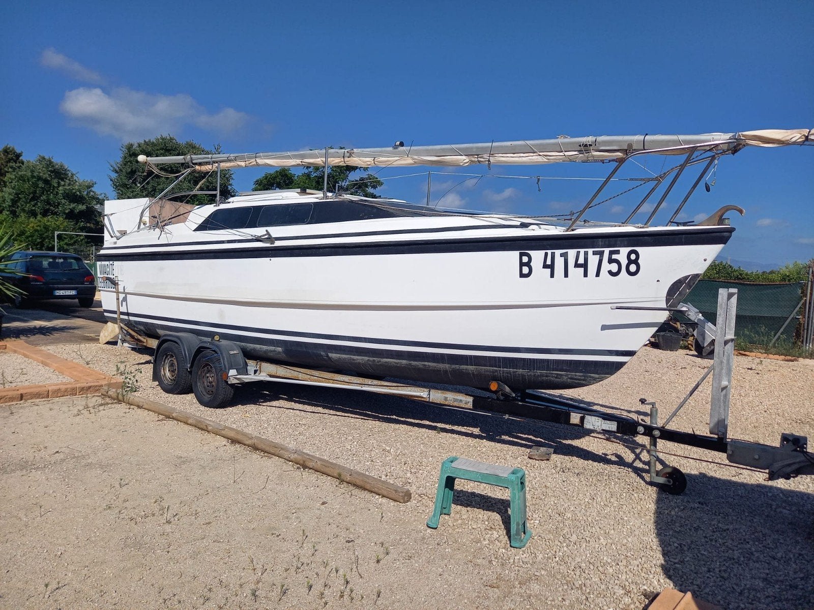 MAC GREGOR 26X
moteur 50cv 
Mercury 
Vendu avec remorque de, Watersport en Boten, Speedboten, Ophalen, Gebruikt, Composieten, 8 m