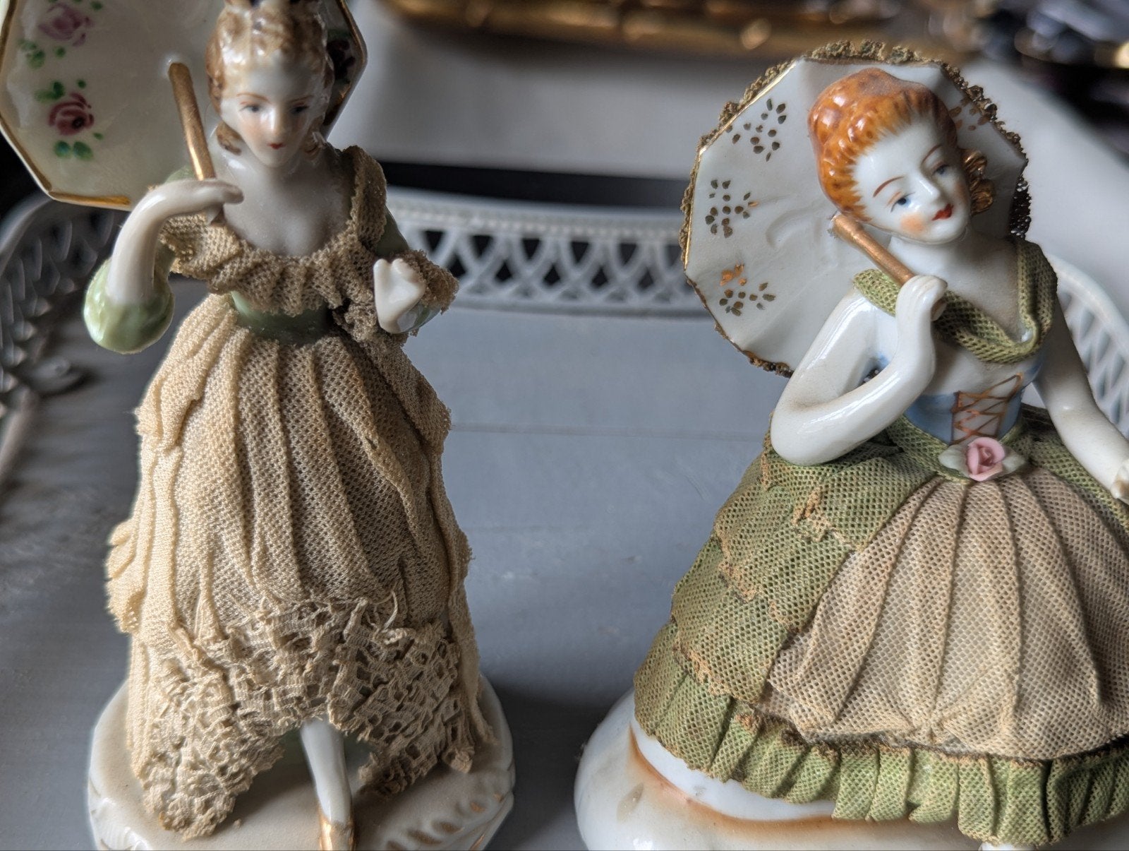 2 beeldjes ,,Dresden,,, Ophalen of Verzenden