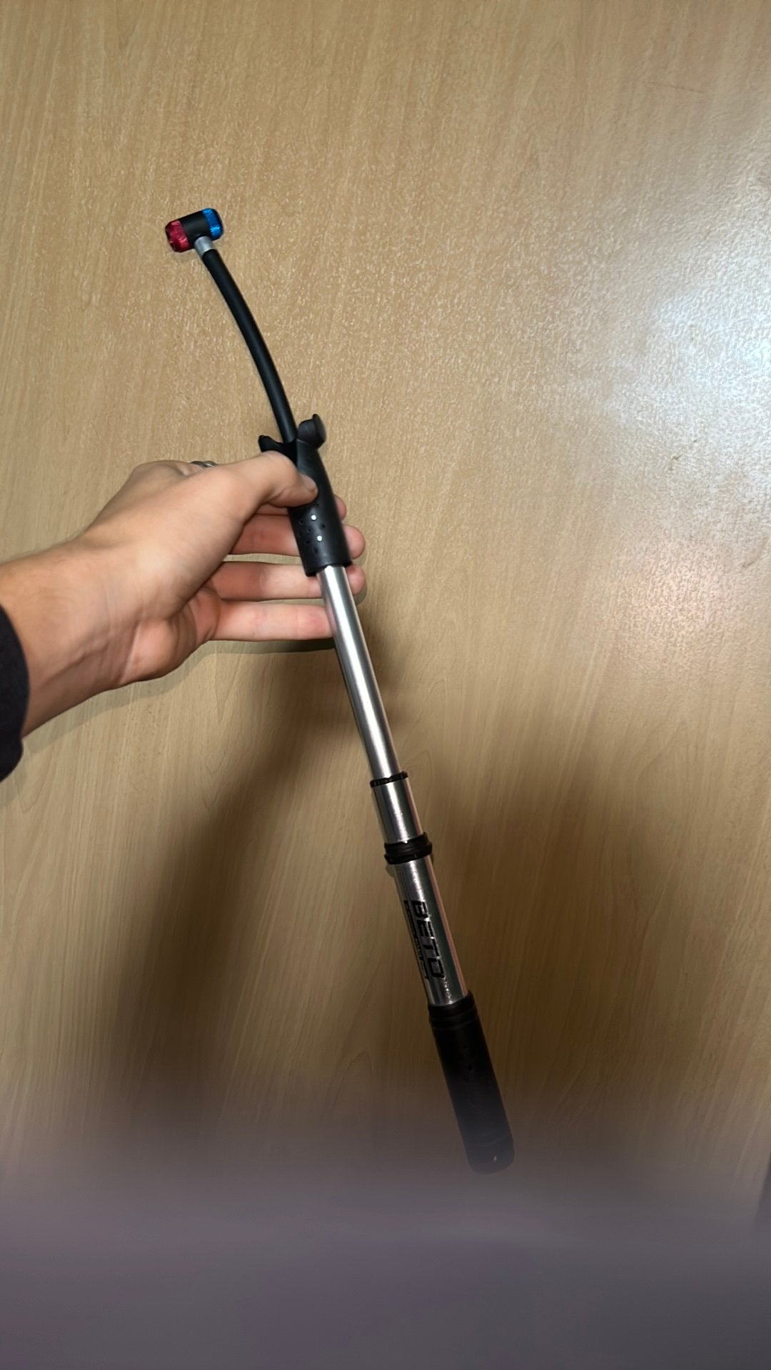 Compacte fietspomp, Ophalen, Gebruikt