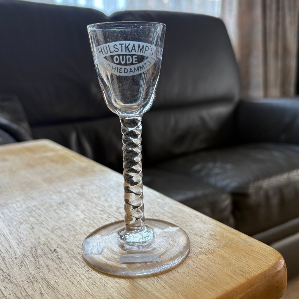 Verre à gin Hulstkamp's Oude Schiedammer, Enlèvement ou Envoi, Comme neuf, Verre ou Verres, Autres marques