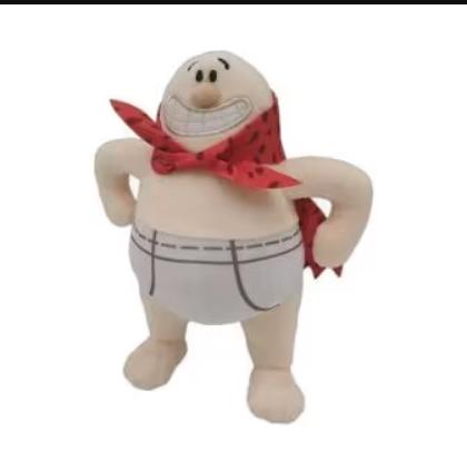 Kapitein Onderbroek schattige knuffel (22cm), Ophalen of Verzenden, Nieuw