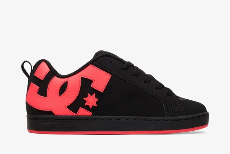 DC Shoes Court Graffik Black Hot Pink – maat 41, Zwart, Nieuw, Ophalen of Verzenden, Sneakers