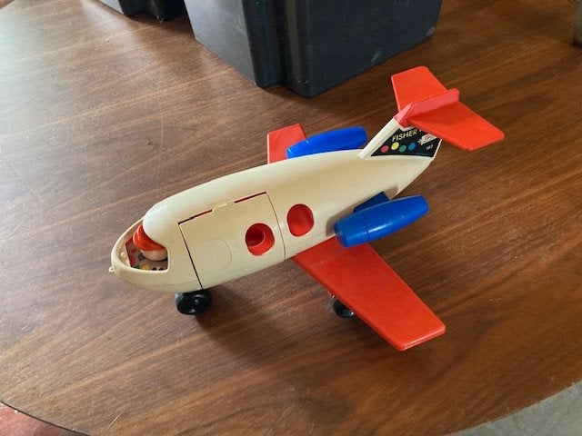 Vintage Speelgoedvliegtuig Fisher Price 1970, Ophalen of Verzenden, Gebruikt, Duw- of Trekspeelgoed