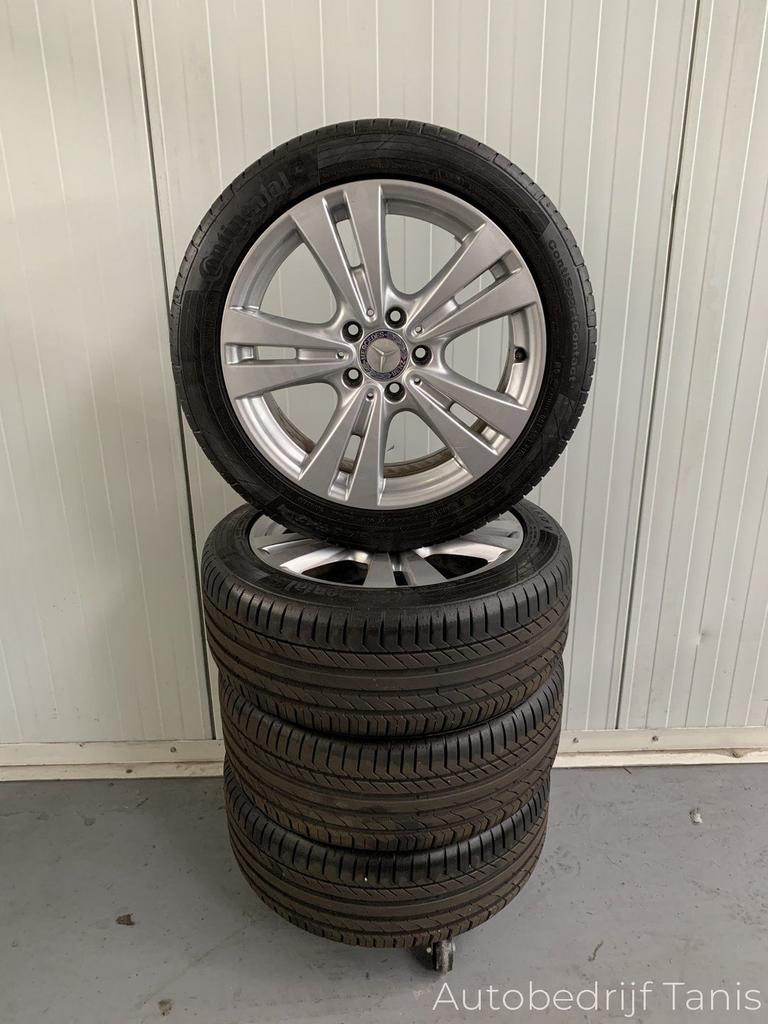 Sportvelgenset Mercedes A-Klasse 2017 225/45/R17, Auto-onderdelen, Banden en Velgen, Ophalen, Gebruikt, -, -
