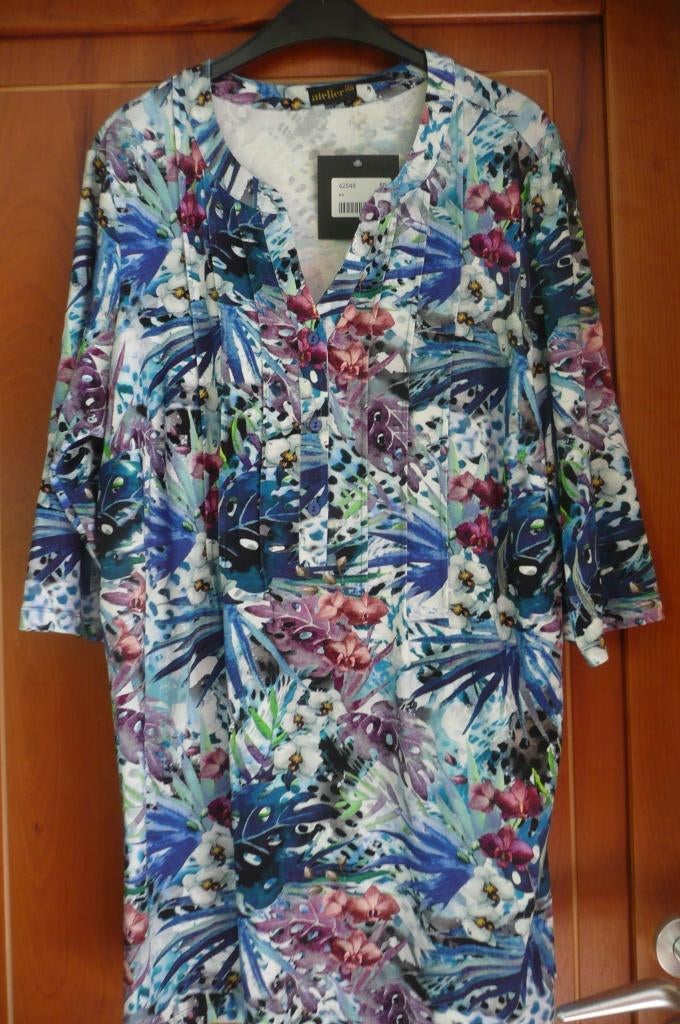 figuurvriendelijke tuniekblouse van Goldner Schnitt NIEUW, Kleding | Dames, Grote Maten, Blauw, Blouse of Tuniek, Nieuw, Ophalen of Verzenden