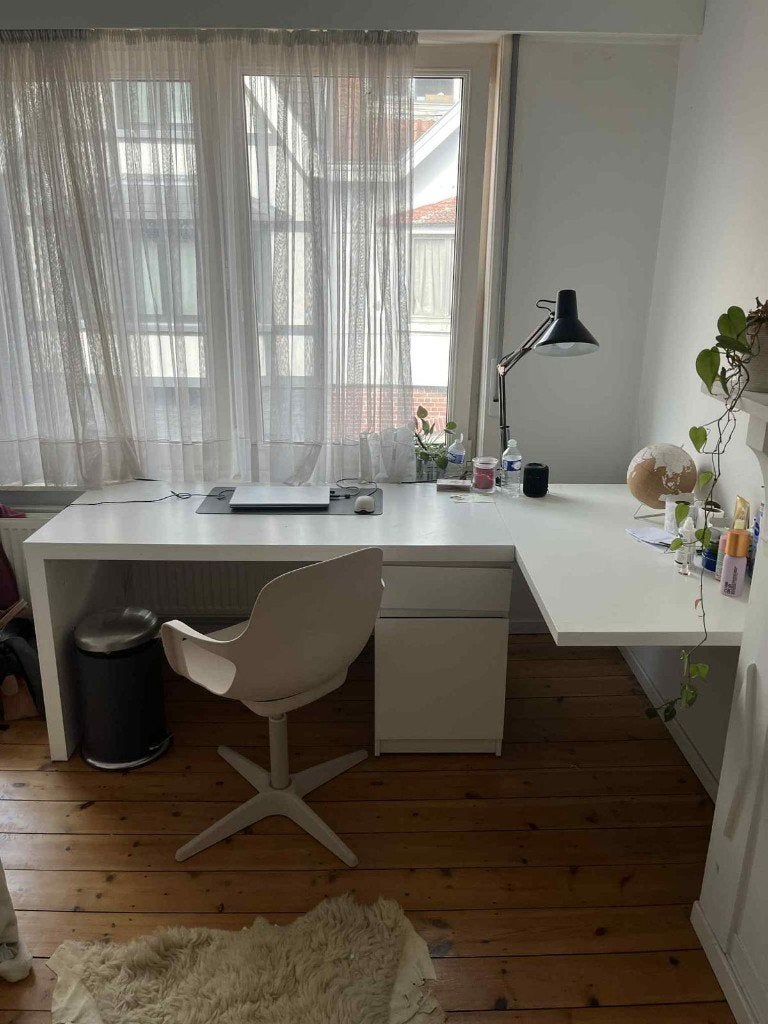 Bureau, Huis en Inrichting, Bureaus, Ophalen, Gebruikt, Hout, Hoekbureau