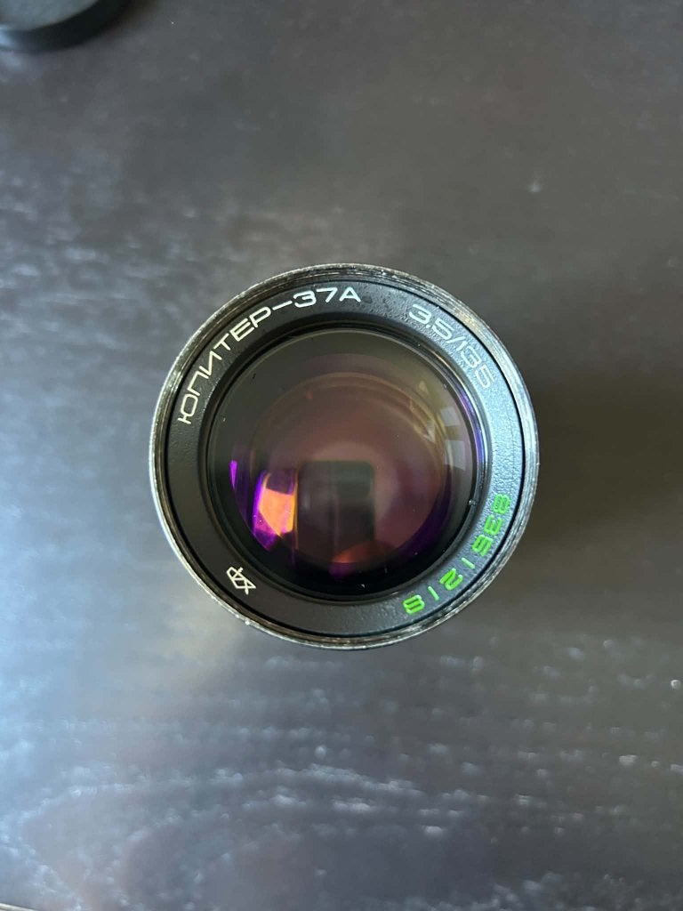 Téléobjectif vintage Jupiter-37A 135mm f/3.5 - (M42), TV, Hi-fi & Vidéo, M42, Enlèvement ou Envoi, Téléobjectif, Utilisé