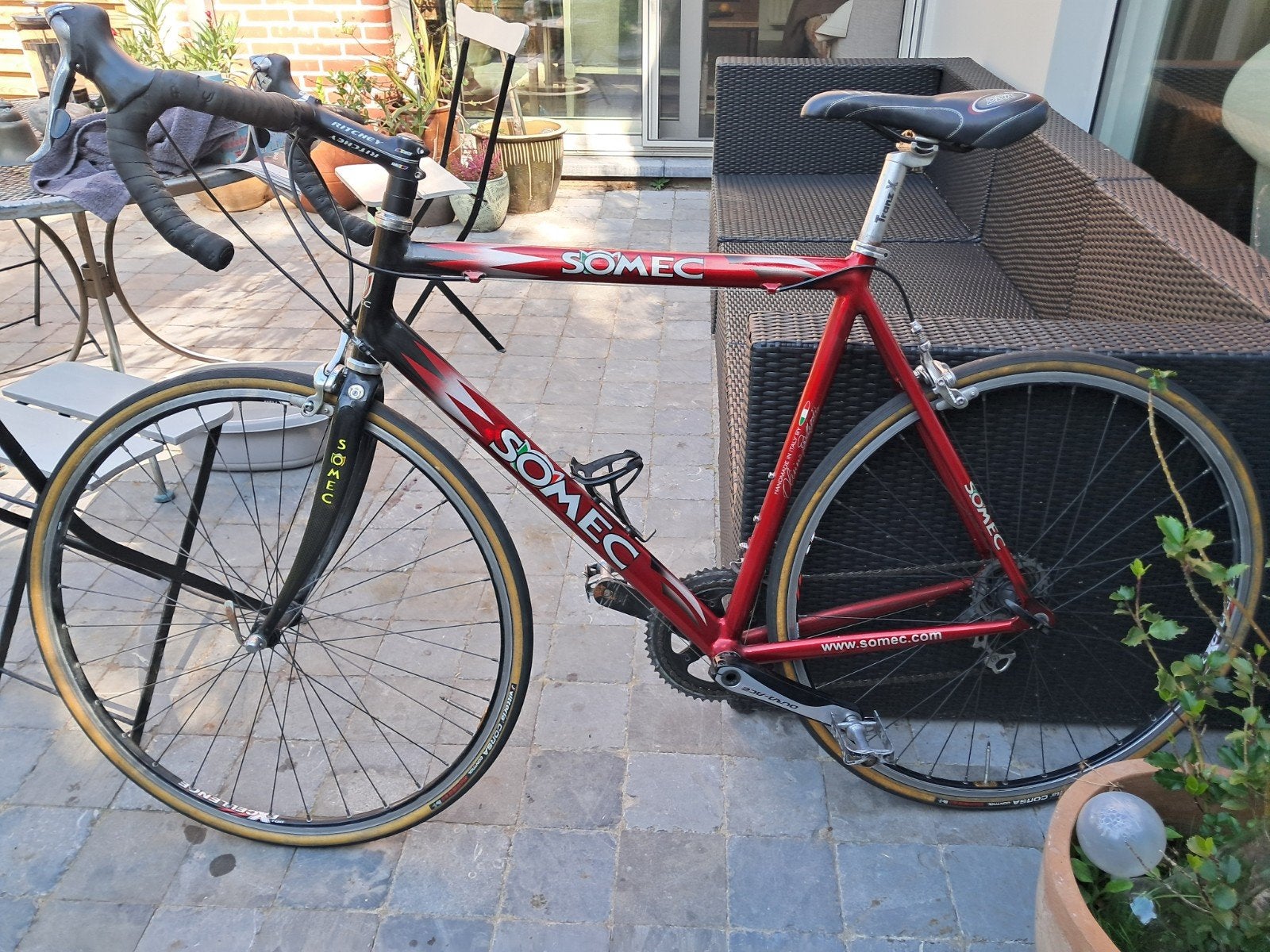 somec racefiets Italiaans handwerk, Heren, Aluminium, Zo goed als nieuw, 15 tot 20 versnellingen