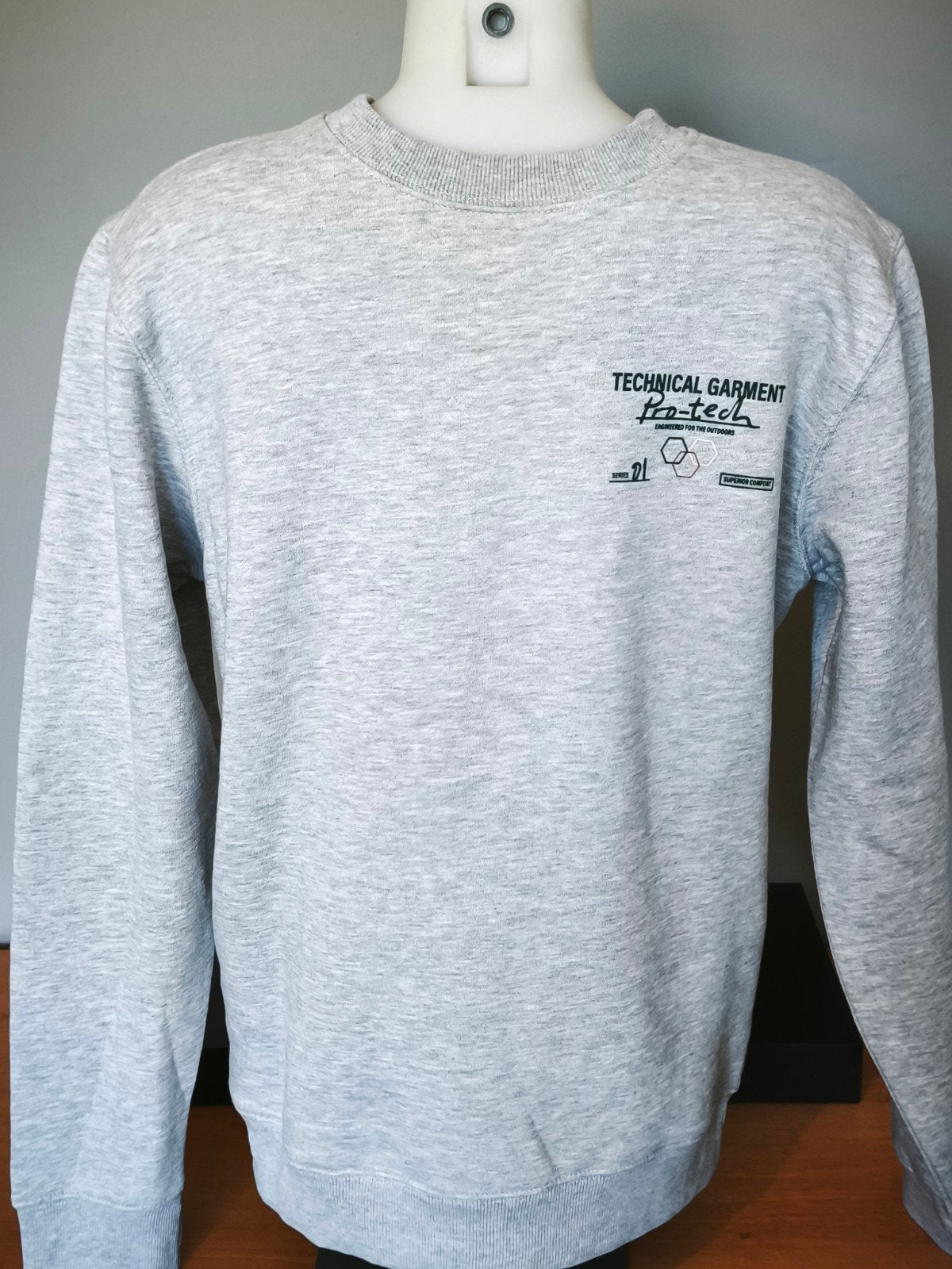 Sweatshirt à col rond, Kleding | Heren, Truien en Vesten, Nieuw, Maat 46 (S) of kleiner, Grijs, Ophalen of Verzenden