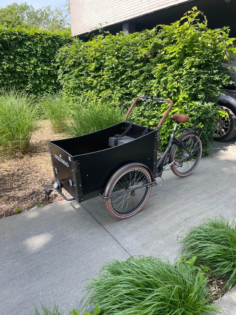 bakfiets zeer netjes, Vélos & Vélomoteurs, Vélos | Vélos avec bac, Autres marques, Comme neuf, Enlèvement, 2 enfants