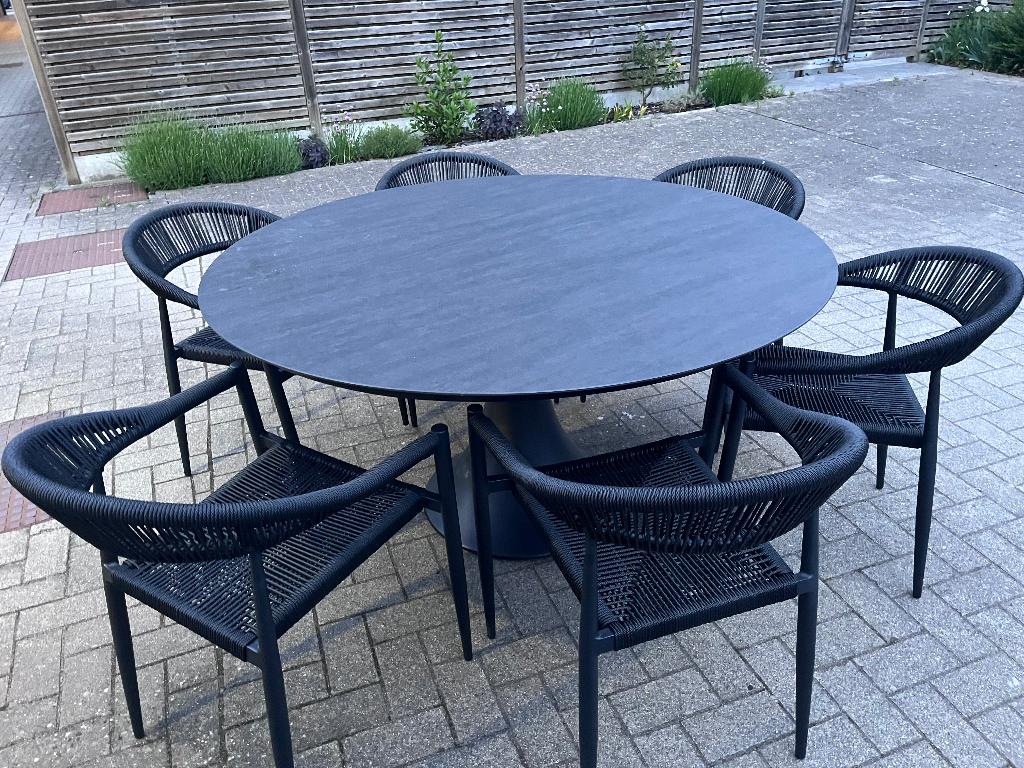 Tuinset, Ophalen, 6 zitplaatsen, Tuinset, Eettafel