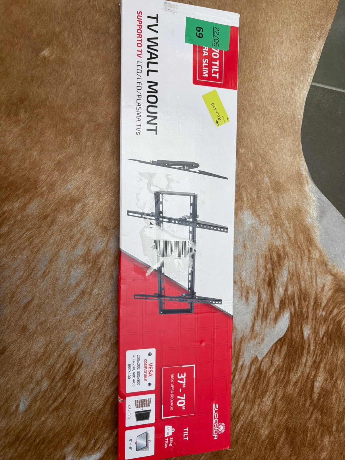 Tv beugel (37”-70”) inch., TV, Hi-fi & Vidéo, Enlèvement, Neuf