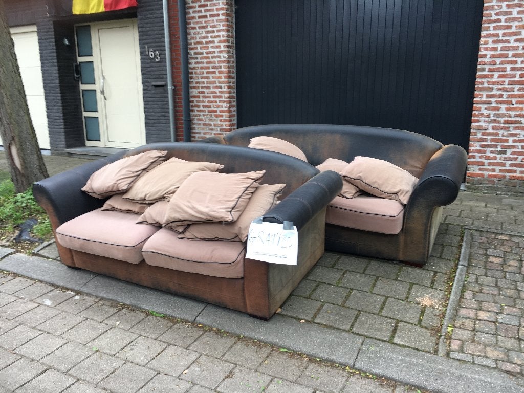 Zetels, Huis en Inrichting, Ophalen, Kunststof, Gebruikt, Driepersoons