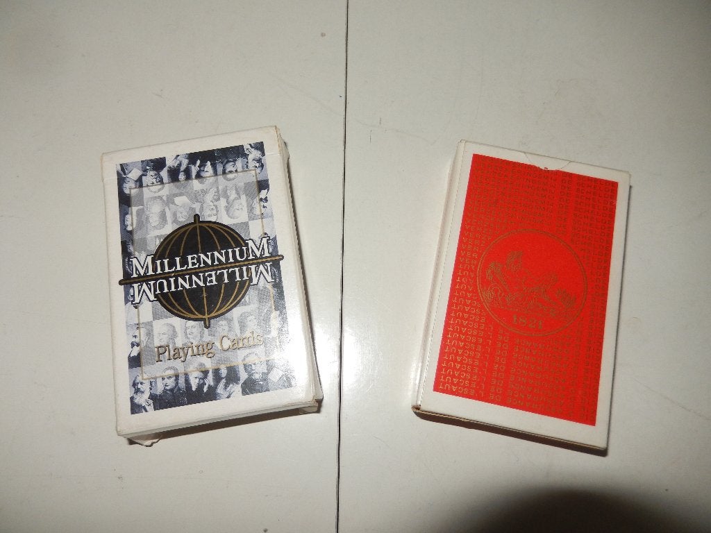2 BOEKEN SPEELKAARTEN, Verzamelen, Speelkaarten, Jokers en Kwartetten, Zo goed als nieuw, Speelkaart(en), Ophalen of Verzenden