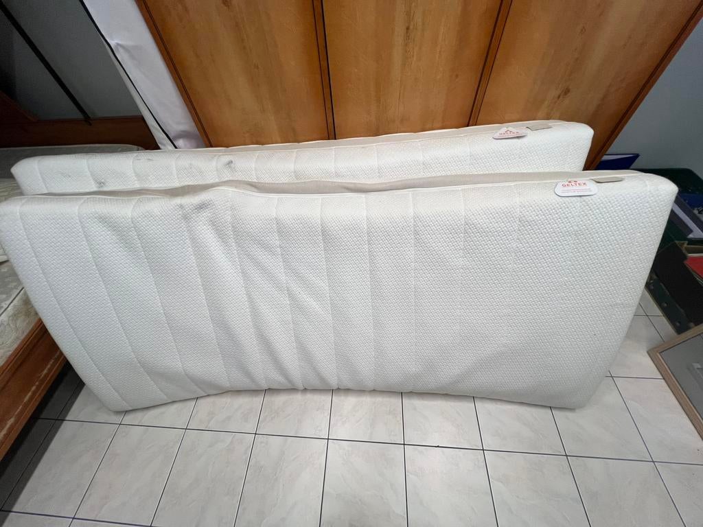 Beka medium geltex 2 x 180cm x 90cm matrassen te koop, Ophalen, Gebruikt, 190 cm of minder, 90 cm