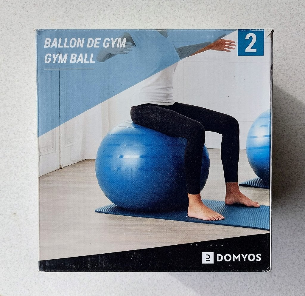 Ballon de gym 2 DOMYOS, Enlèvement, Comme neuf, Balle de fitness