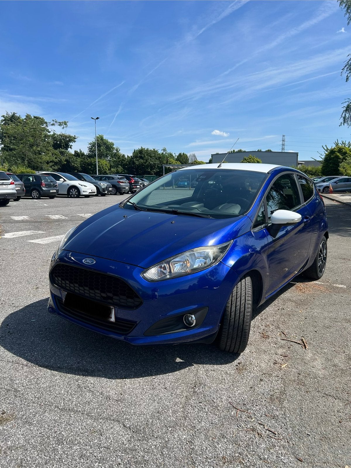 Ford fiesta essence, Auto's, 75 kW, Stof, Blauw, Handgeschakeld