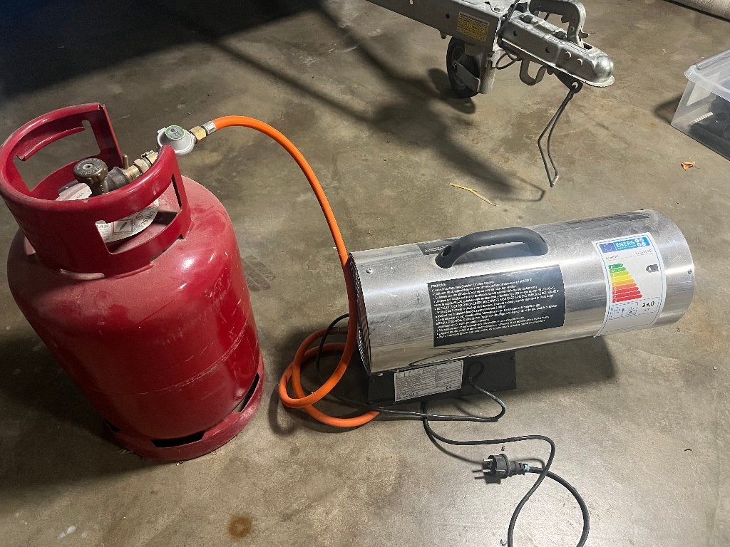 canon à chaleur à gaz, Enlèvement