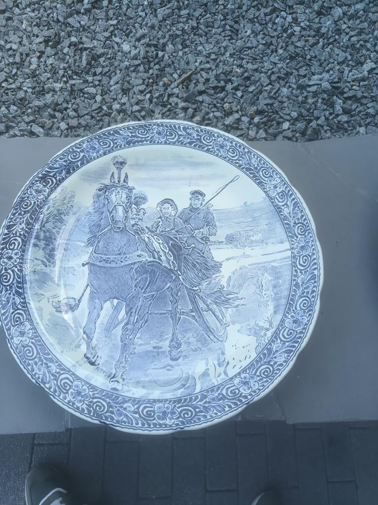 Belle plaque murale décorative « Boch Belgium Delfts », Antiquités & Art, Enlèvement