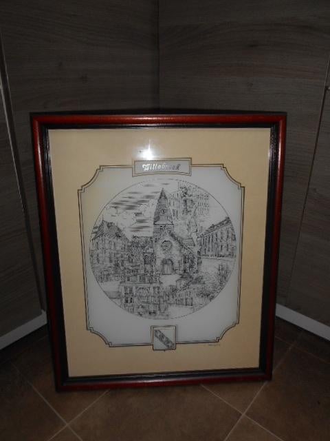 Mooie kader 'Willebroek'  -  46 x 38 cm., Ophalen
