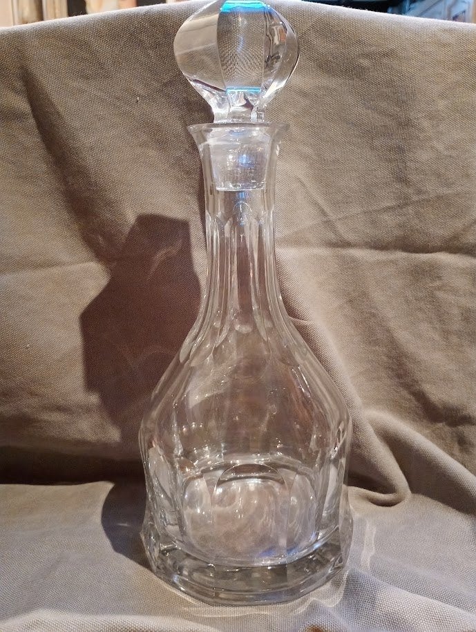 Carafe en verre à facettes élégante, Antiquités & Art, Enlèvement ou Envoi
