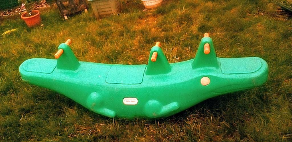 JEU D EXTERIEUR CROCODILE A BASCULE 3 PLACES, Enlèvement ou Envoi