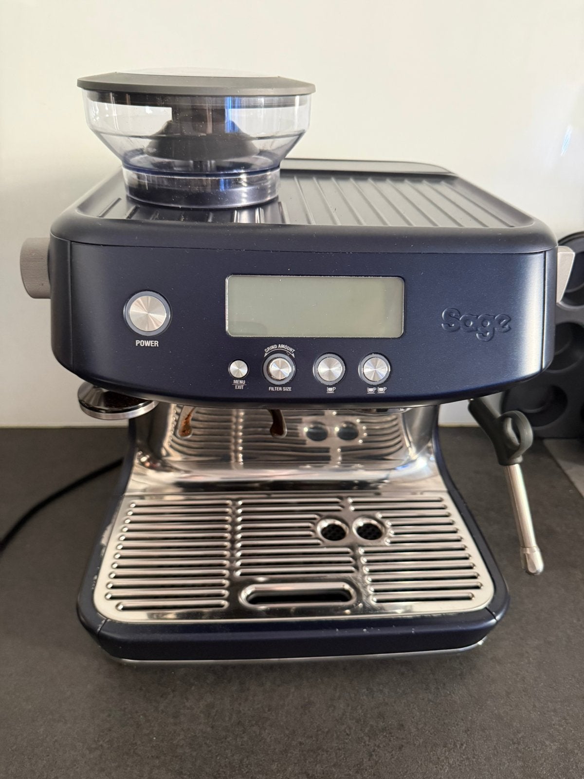 Sage Barista Pro - blauw, Enlèvement, Comme neuf, Sage, Sage