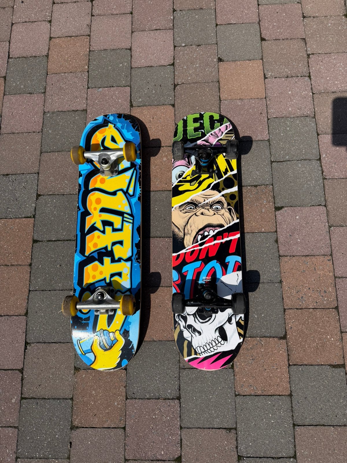 Twee skateboards, Sport en Fitness, Skateboarden, Ophalen, Gebruikt