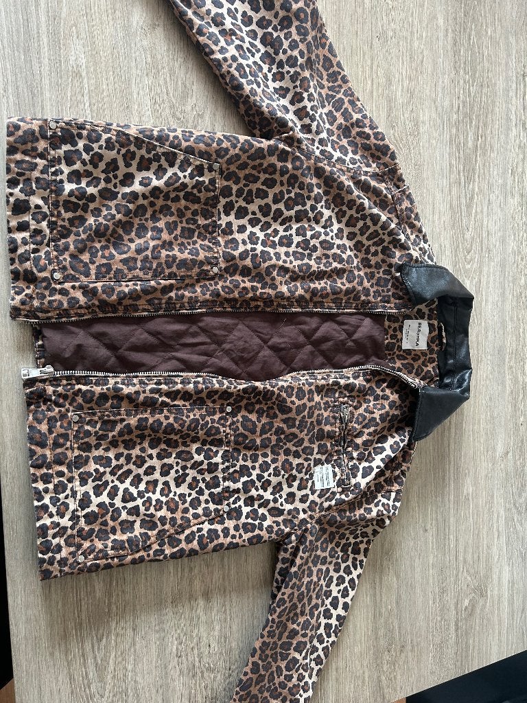 Herfst jas, Kleding | Dames, Bruin, Maat 34 (XS) of kleiner, Gedragen, Bershka