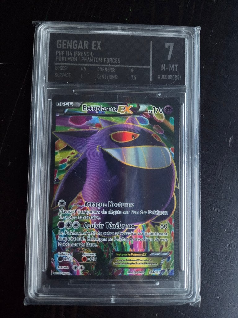 Pokemon kaart Gengar ex 114 phantom forces (frans), Ophalen of Verzenden, Nieuw, Losse kaart