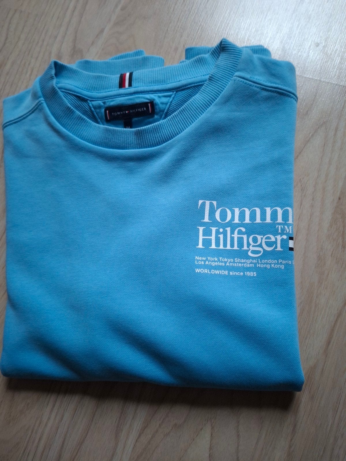 PULLOVER TOMMY HILFIGER LICHTBLAUW 14J, Garçon, Pull ou Veste, Comme neuf, Tommy Hilfiger