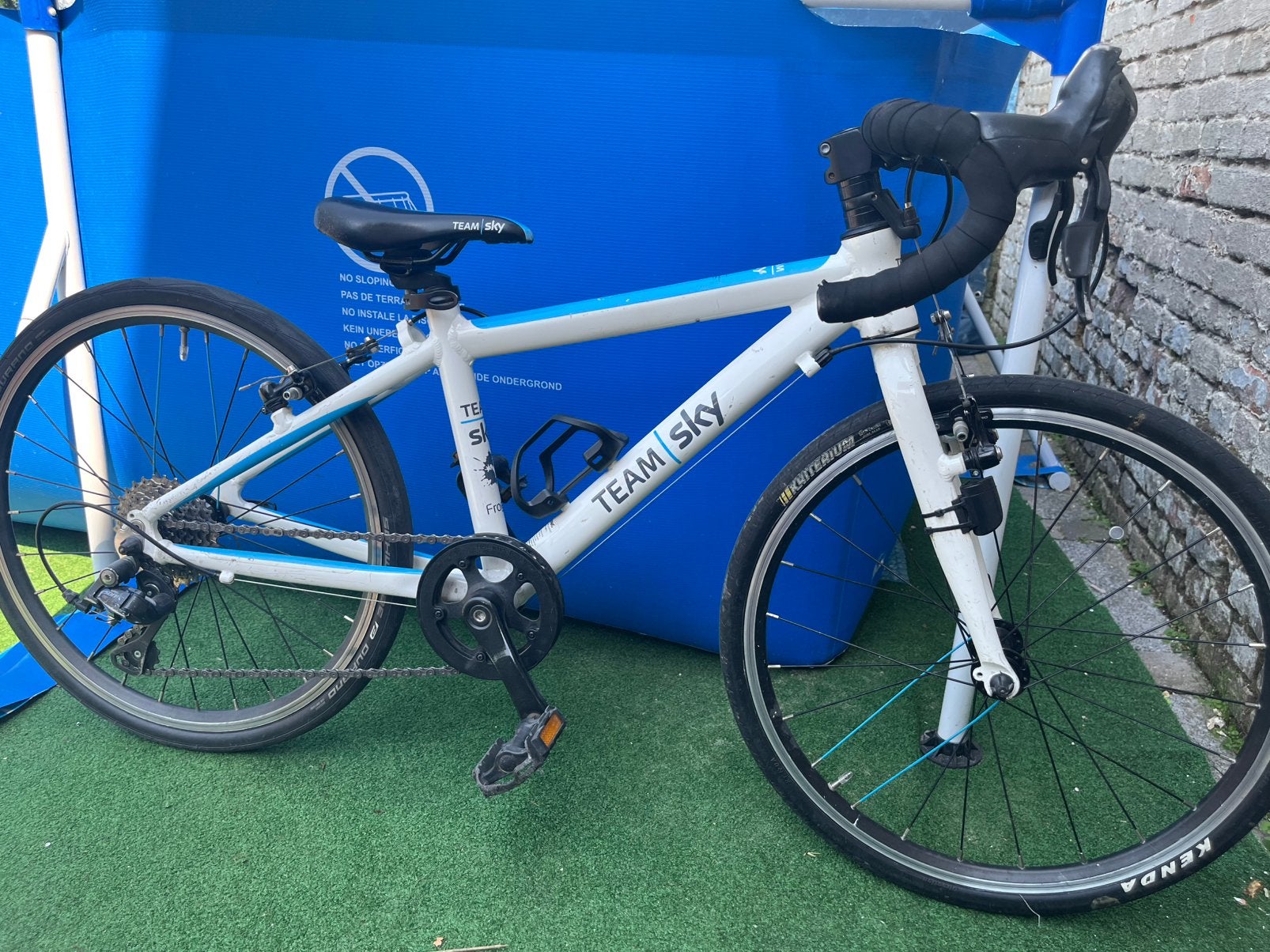 Frog 58 Team Sky White – 20 inch Kinder Racefiets, Fietsen en Brommers, Fietsen | Racefietsen, Ophalen, Velgrem, Aluminium, Minder dan 49 cm