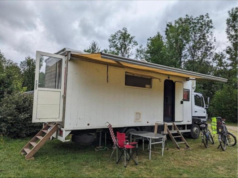 Camping car 7t5 Mercedes 814, Caravans en Kamperen, Buscamper of Camperbus, Caméra de recul, Tot en met 2, Particulier