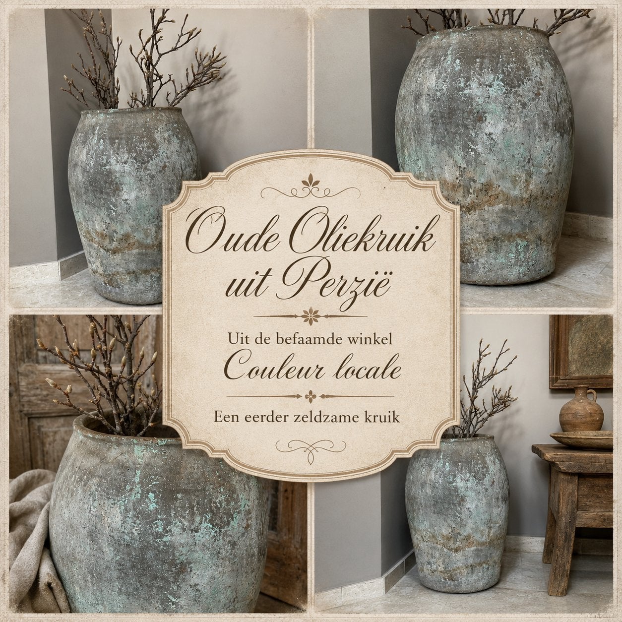 Schitterende Oude Oliekruik uit Perzië, Antiek en Kunst, Antiek | Keramiek en Aardewerk, Ophalen