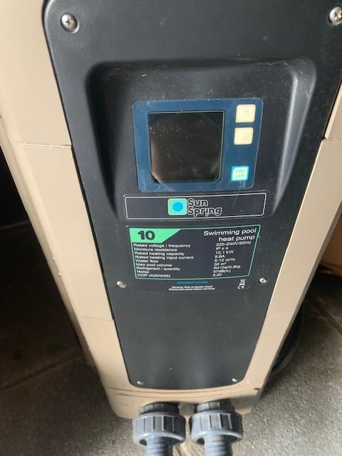 Zwembad warmtepomp 10Kw, Tuin en Terras, Ophalen, Zo goed als nieuw, Zwembadpomp