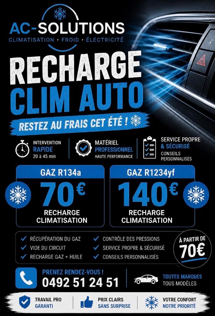 Climatisation voiture, Ophalen