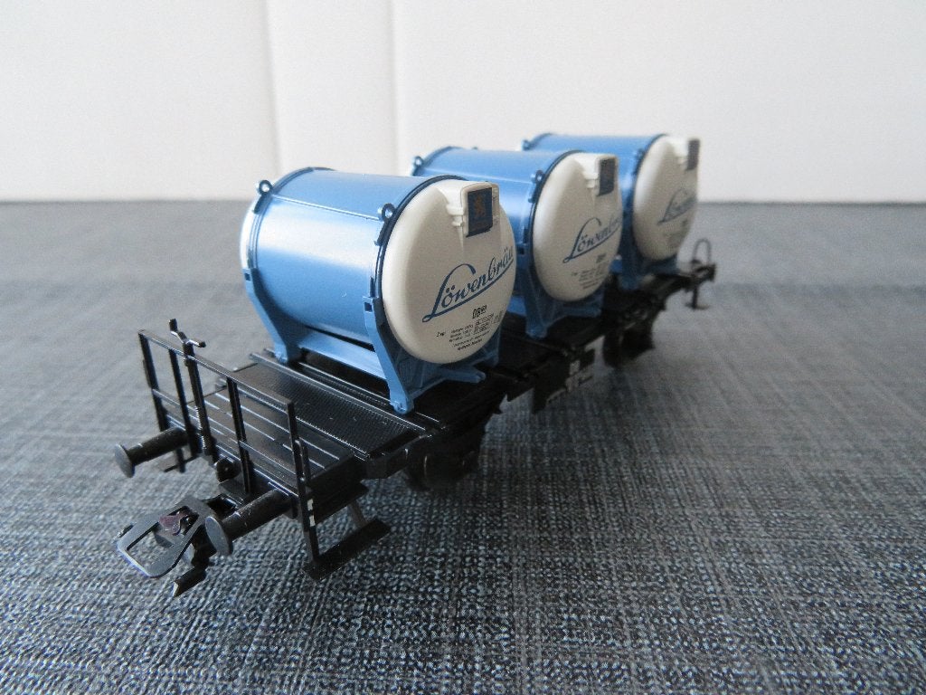 Märklin 00751-22 - Containerwagen Löwenbräu, Wisselstroom, Verzenden, Märklin, Nieuw