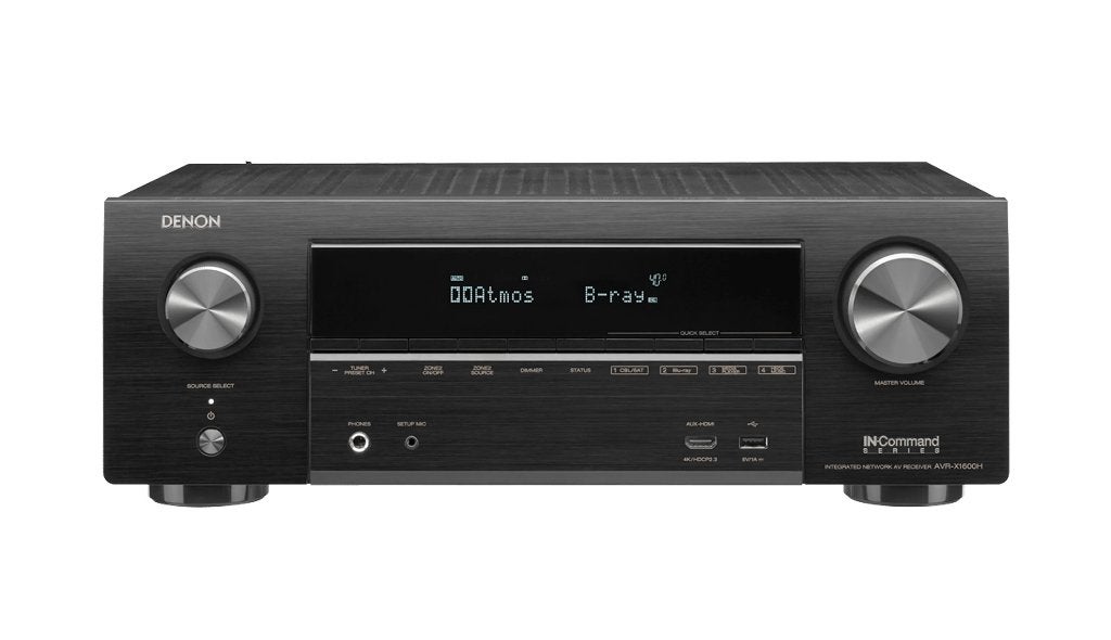 Homecinema set Denon X1600H Luidsprekers-Teufel-Sub Jamo, Autres marques, Comme neuf, Autres lecteurs, Enlèvement