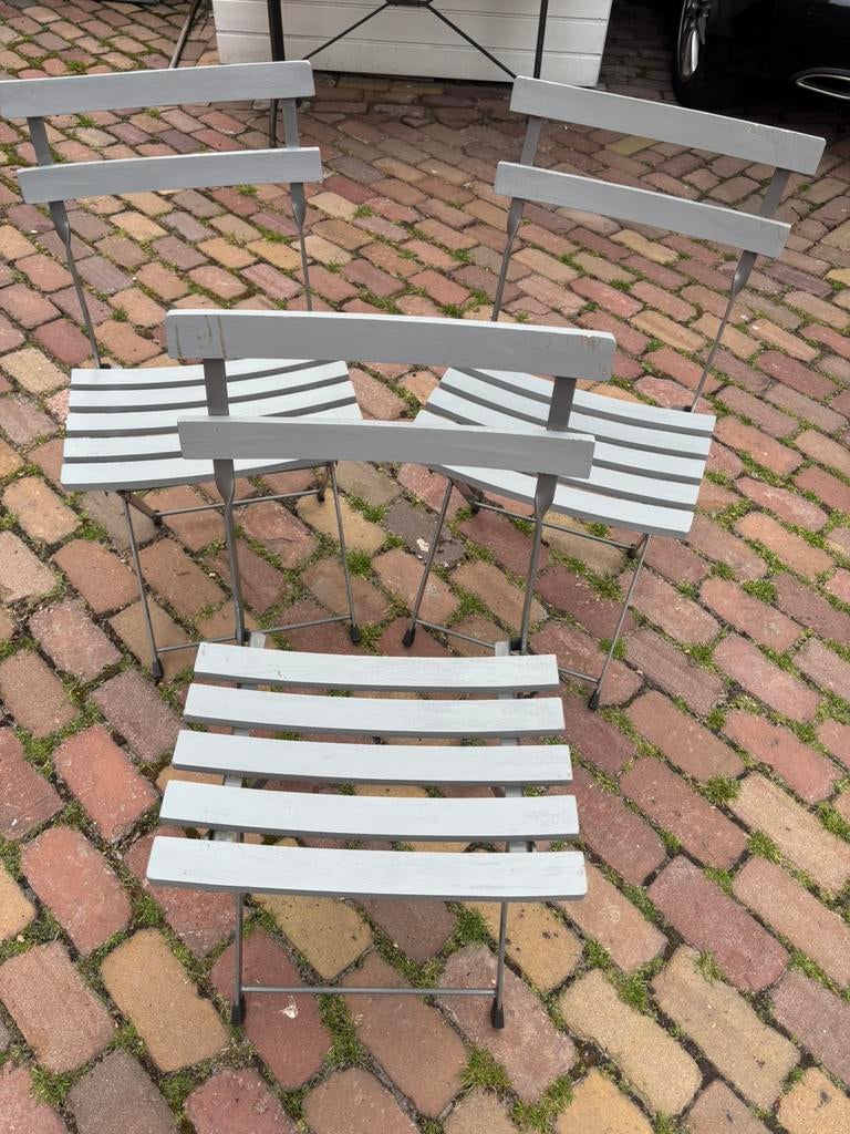 Chaises pliantes pour le jardin ou la terrasse, Enlèvement, Comme neuf, Bois