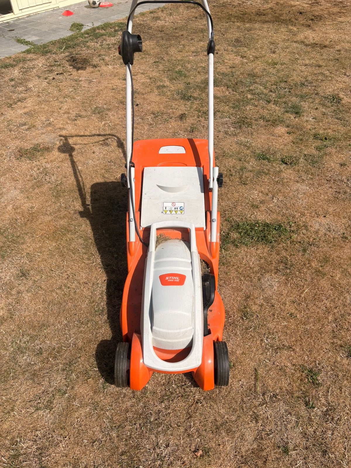 STIHL elektrische grasmaaier – in goede staat, Tuin en Terras, Grasmaaiers, Ophalen, Zo goed als nieuw, Elektrische grasmaaier