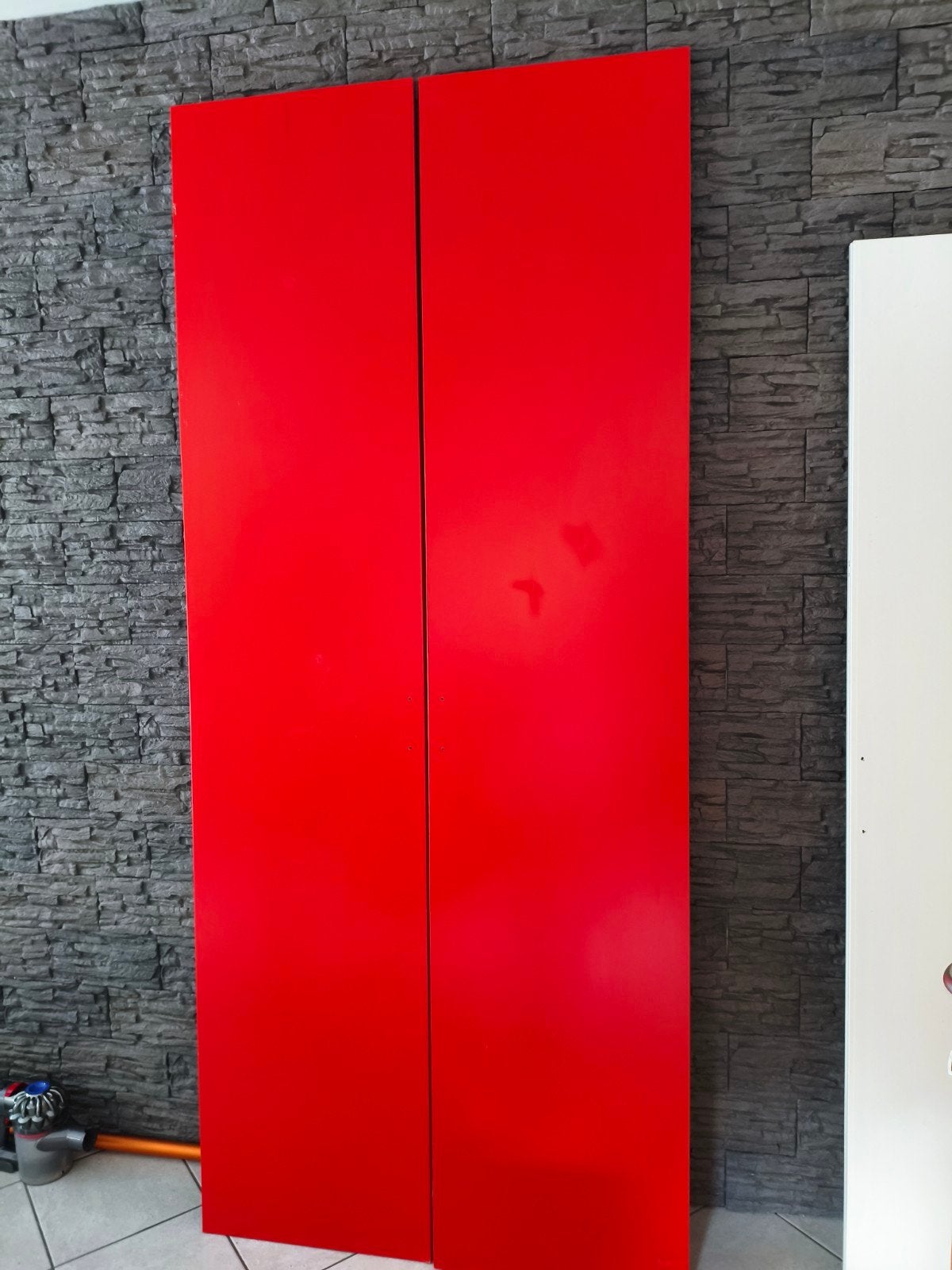 Portes pax Ikea rouges en 50x229cm