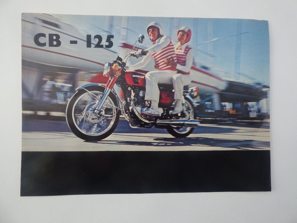 BROCHURE HONDA CB 125 1974, Motos, Enlèvement ou Envoi, Honda
