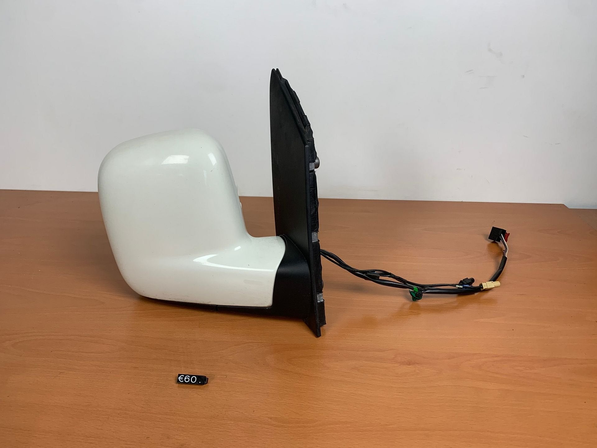 Buitenspiegel rechts Volkswagen caddy III 2004 tot 2015 wit, Gebruikt, -, Volkswagen, -