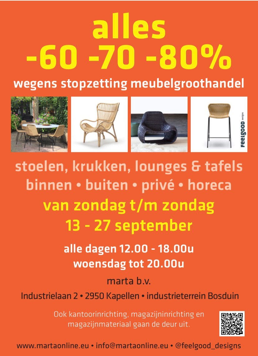 Totale uitverkoop wegens stopzetting groothandel, Ophalen, Nieuw in verpakking, Meubilair