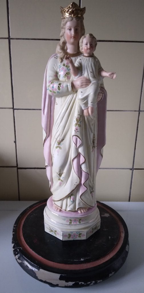 Globe met beeld maria en Jezus, Ophalen of Verzenden