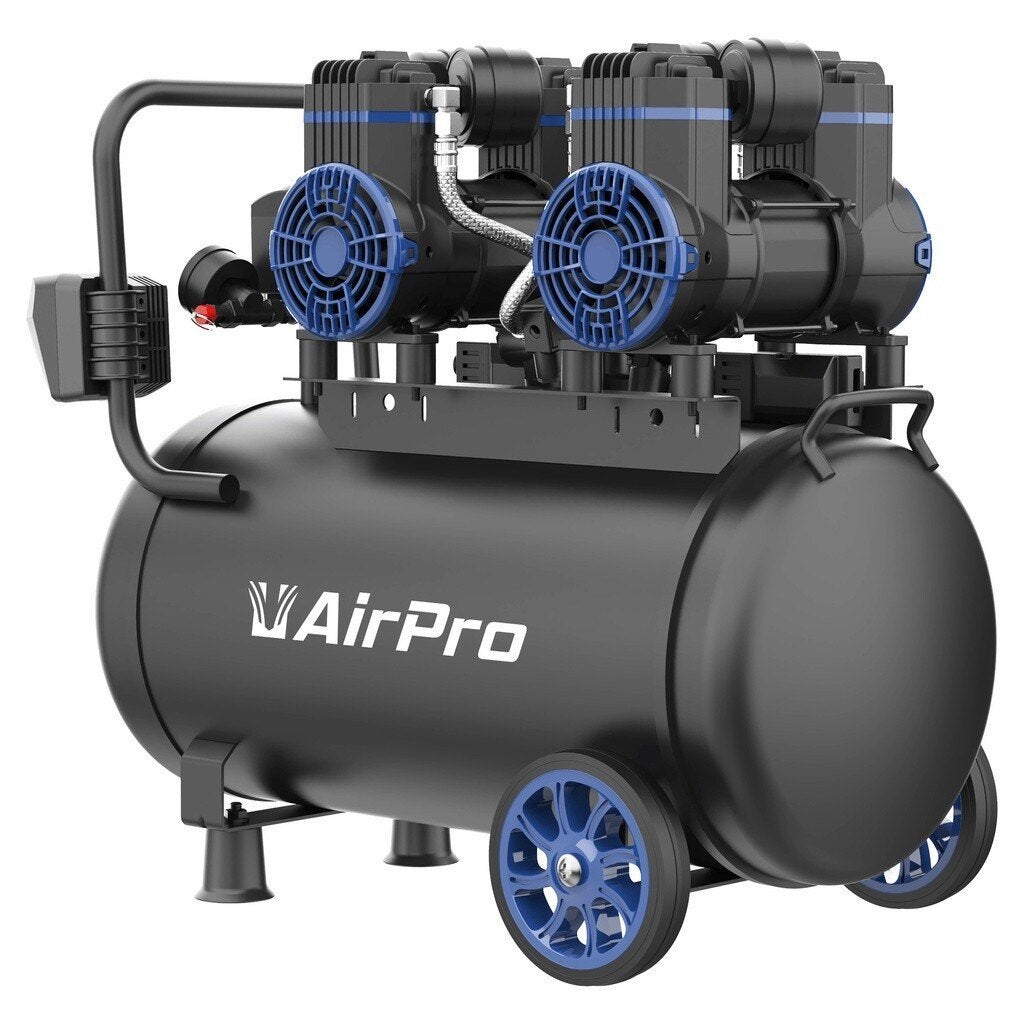 Compressor olievrij 2x1.8pk 40L tank, Verzenden