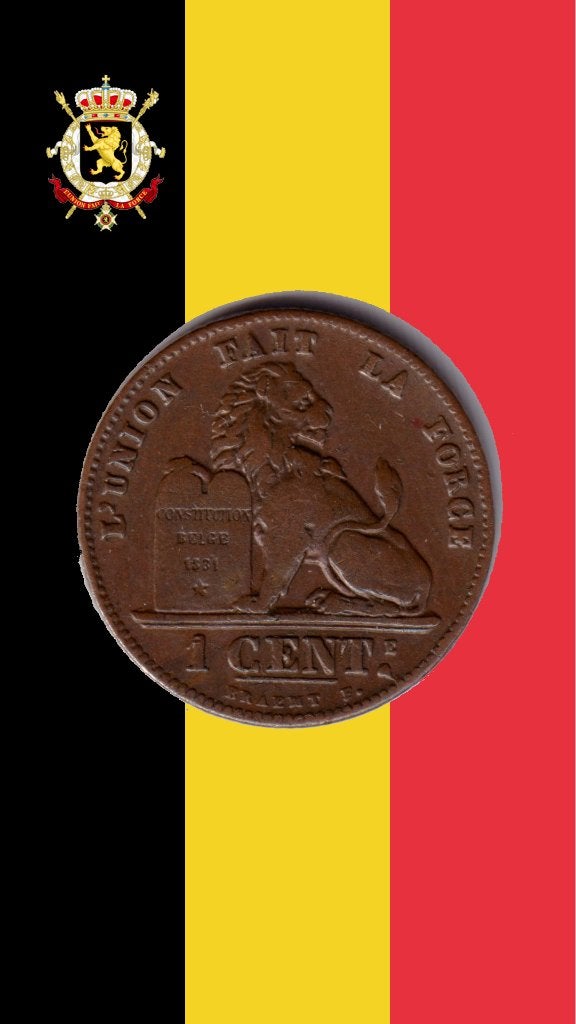 VARIANT: 1 cent 1901 FR (9 over 8) - Leopold II, Verzenden, Losse munt