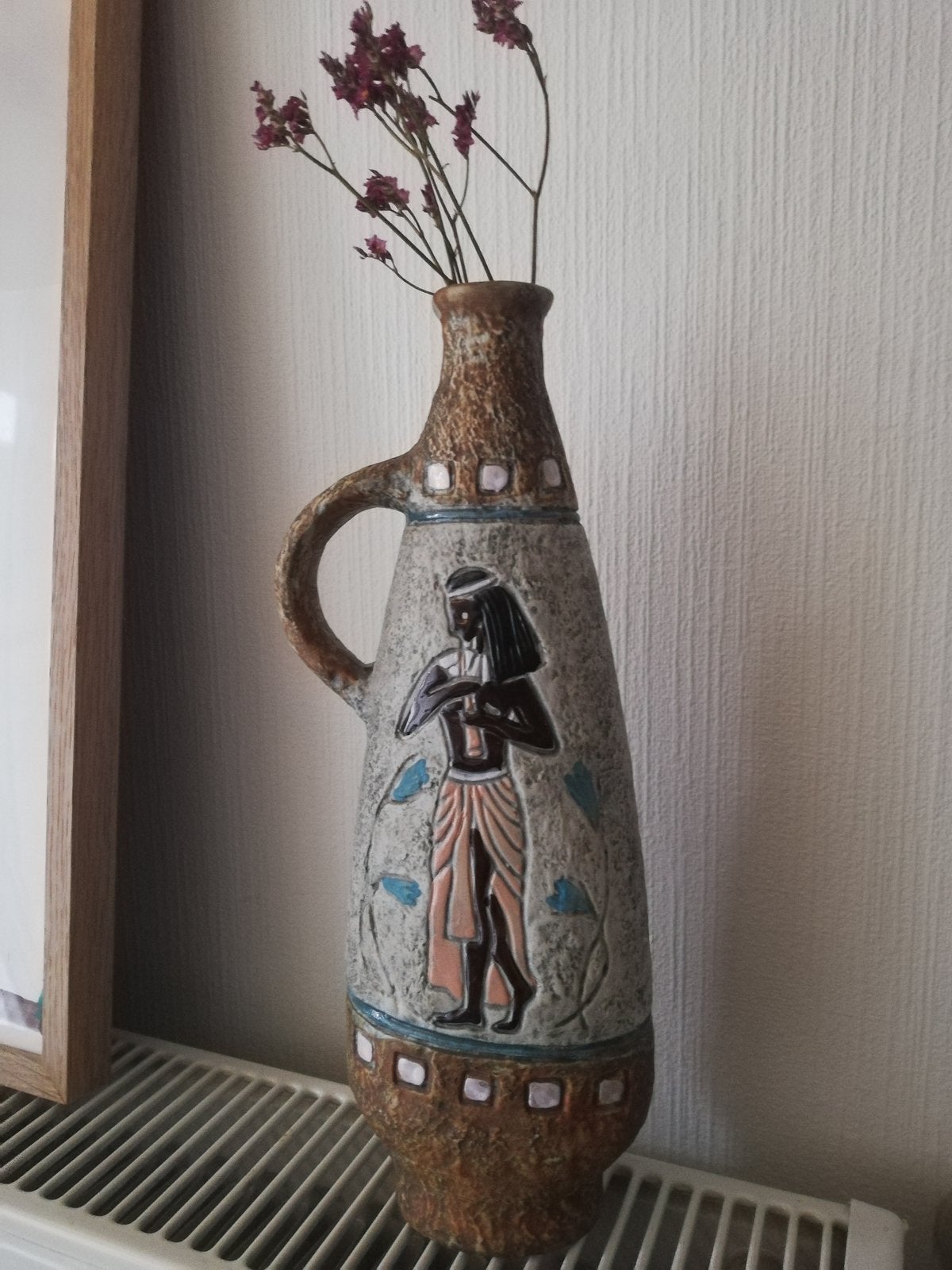 Handgemaakte Italiaanse Vaas Bresciani Ceramica Arco Gardese, Huis en Inrichting, Ophalen of Verzenden, Zo goed als nieuw, Handgemaakt